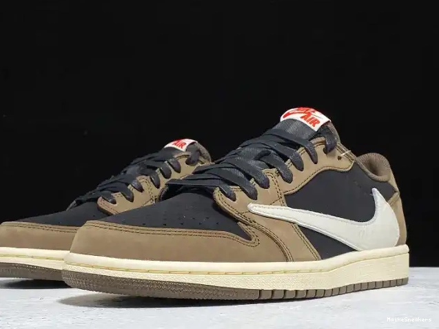 MaikeSneakers Mocha x SP CQ4277-001 Jordan Scott Low Dark 1 OG Air Travis 0517